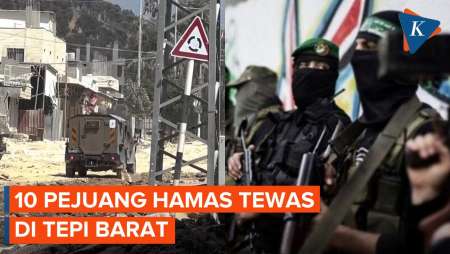 10 Pejuang Hamas Tewas di Tepi Barat Usai Operasi Militer Israel Besar-besaran