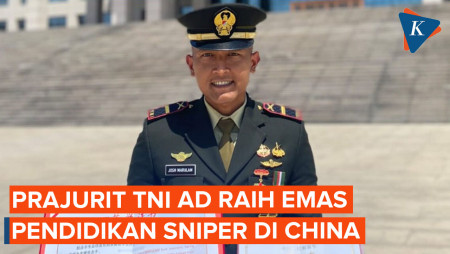 Perwira Muda TNI AD Raih Medali Emas Pendidikan Sniper di…