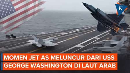 USS George Washington Luncurkan Jet Tempur Di Laut Arab, AS Bersiap Gempur Iran Lagi?