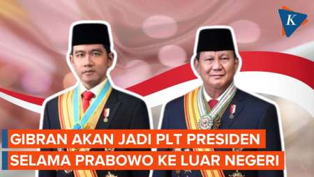 Prabowo ke Luar Negeri Pekan Depan, Gibran Jadi Plt Presiden