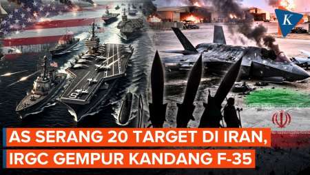 AS Hantam 20 Target Di Iran, IRGC Gempur Kandang Jet F-35 Di Yordania
