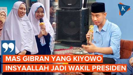 Momen Santriwati Panggil Gibran dengan Sebutan Kiyowo Saat Kunjungi Ponpes di Tangerang
