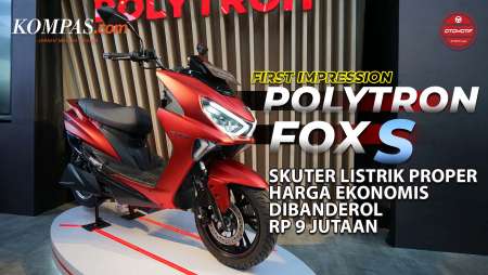 POLYTRON FOX S ELECTRIC | Skuter Listrik Proper Harga Ekonomis Dibanderol Rp 9 Jutaan