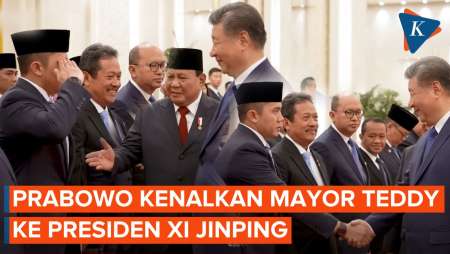 Momen Prabowo Kenalkan Mayor Teddy ke Xi Jinping