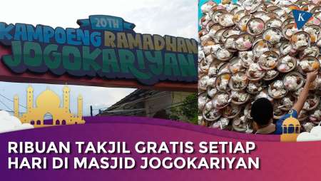 Meriahnya Ramadhan di Masjid Jogokariyan, Ada 3.500 Takjil Gratis dan Pasar Sore