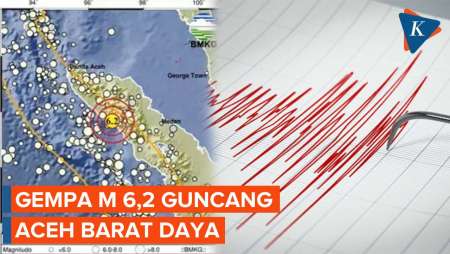 : Gempa Bumi M 6.2 Guncang Aceh Barat Daya, Terasa Hingga Medan