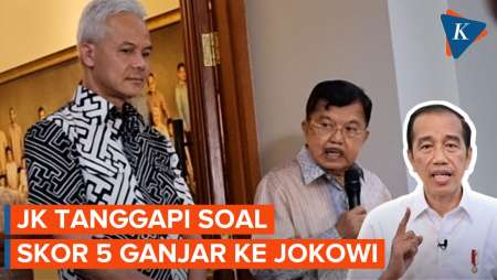 Jokowi Dapat Nilai 5 dari Ganjar, JK: Anda Juga Mungkin Sependapat…