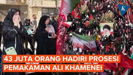 Warga Iran Serukan Balas Dendam Di Pemakaman Ali Khamenei Di Mashhad