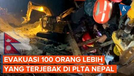 Momen Evakuasi 100 Orang Terjebak Di PLTA Nepal, Banjir Susulan Mengancam