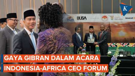 Gaya Gibran Hadiri Indonesia-Africa CEO Forum: Pidato, Keliling Sapa Delegasi, Dan Buat Catatan