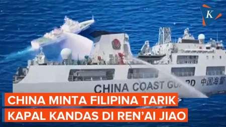 China Bersikukuh Lindungi Ren’ai Jiao, Minta Filipina Tarik Kapal Perang yang Dikandaskan