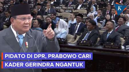 Rapat Paripurna DPR, Prabowo: Saya Cek, Apa Ada Yang Ngantuk?