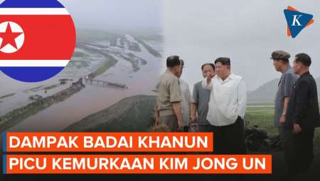 Gagal Cegah Kerusakan Badai Khanun, Pejabat-pejabat Korut Diamuk Kim Jong-un