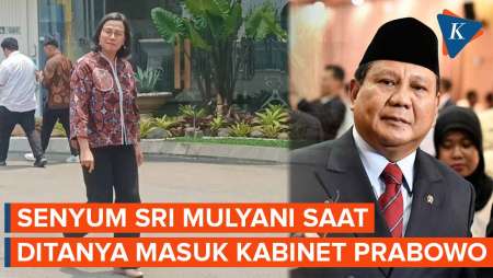 Sri Mulyani Hanya Tersenyum Saat Ditanya Peluang Jadi Menteri Kabinet Prabowo