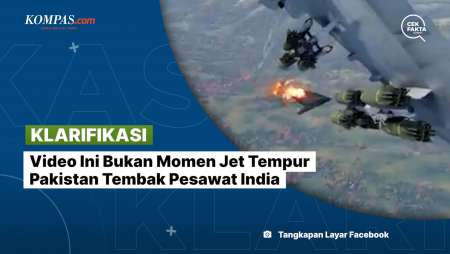 [KLARIFIKASI] Video Ini Bukan Momen Jet Tempur Pakistan Tembak Pesawat India