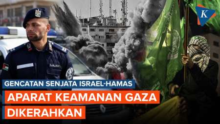 Gencatan Senjata Dimulai, Ribuan Aparat Keamanan Gaza Dikerahkan