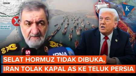 Iran: Selat Hormuz Tidak Akan Dibuka, Kapal AS Tak Berhak Masuk Teluk Persia