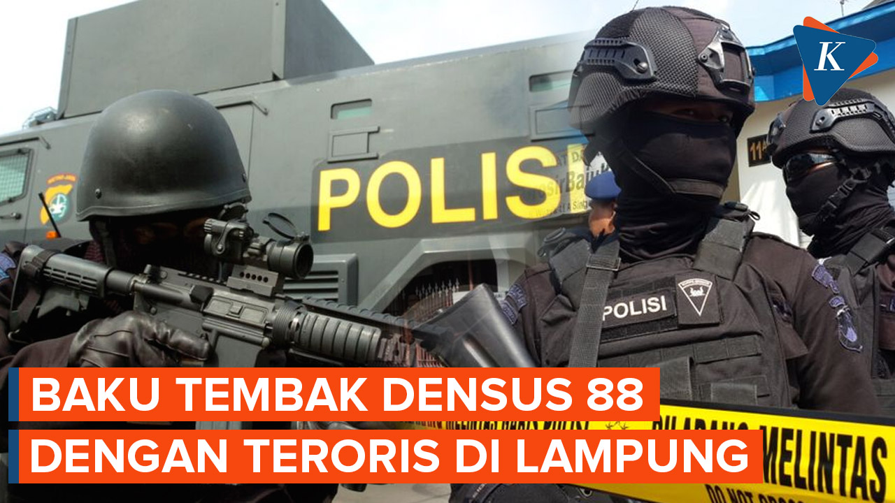 Anggota Densus 88 Tertembak Saat Tangkap Terduga Teroris di Lampung