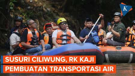 Ridwan Kamil Ingin Bangun Transportasi Air di Sungai Jakarta 