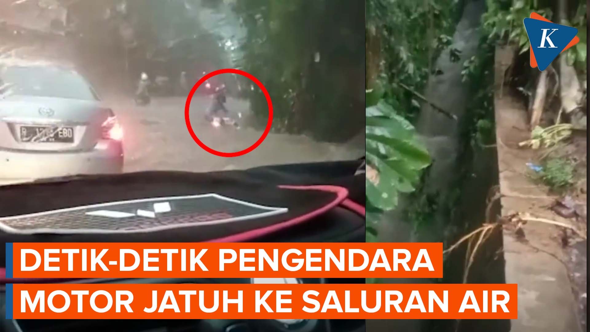 Pengendara Motor Jatuh ke Gorong-Gorong Saat Terobos Banjir di Bogor, Hingga Kini Belum Ditemukan
