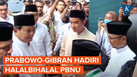 Prabowo-Gibran Hadiri Halalbihalal di PBNU