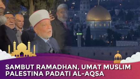 Momen Masjid Al-Aqsa Dipadati Umat Muslim Usai Yerusalem Tetapkan 1 Ramadhan 11 Maret