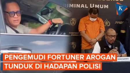 Arogan di Jalan Ngaku Keluarga TNI, Pengemudi Fortuner Tunduk di Hadapan Polisi