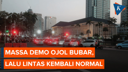 Suasana Terkini Usai Demo Ojol 20 Mei Bubar