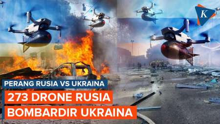 Serangan 273 Pesawat Nirawak Rusia Bombardir Ukraina, 1 Orang Tewas