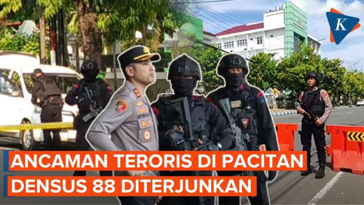 Densus 99 Dugaan Ancaman Teroris di Mapolres Pacitan, Polri Terjunkan Densus 88