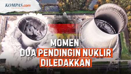 Detik-detik Menara Pendingin Nuklir Jerman Diledakkan