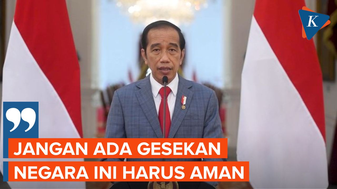 Jokowi Imbau Masyarakat agar Menghindari Gesekan di Tahun Politik