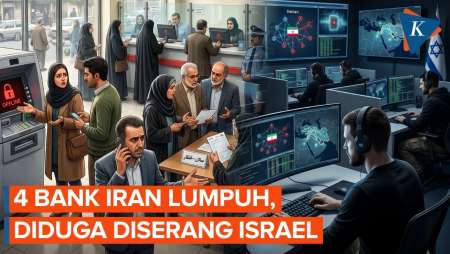 Israel Diduga Lumpuhkan 4 Bank Iran, Buntut AS Cairkan Dana Beku Teheran