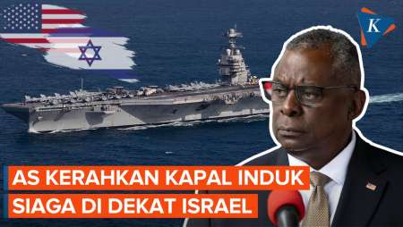 AS Bantu Israel, Kirim Gugus Tempur Kapal Induk USS Gerald Ford ke Laut Mediterania Timur