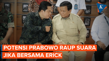 Survei LSI Tunjukan Pasangan Prabowo-Erick Lebih Disukai dari Prabowo-Gibran