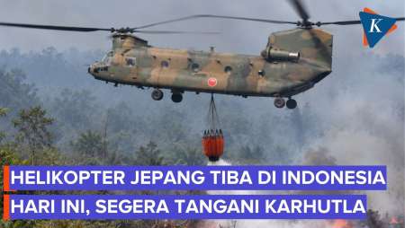 3 Helikopter Jepang Untuk Padamkan Karhutla Kalimantan Tiba Hari Ini