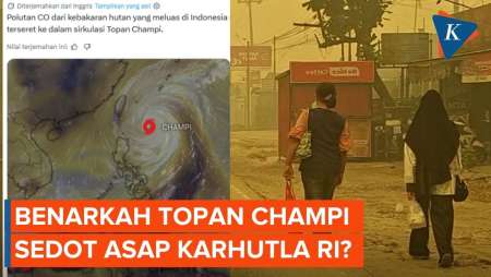 Benarkah Topan Champi "Bantu" Asap Karhutla Indonesia Lenyap?