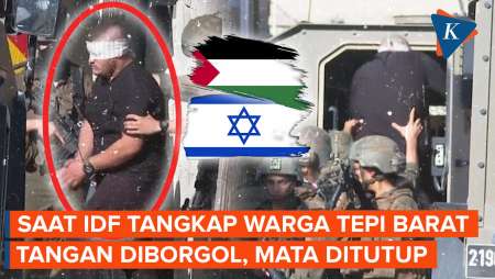 Detik-detik Militer Israel Sergap Warga Tepi Barat! Mata Tertutup dan Tangan Diborgol