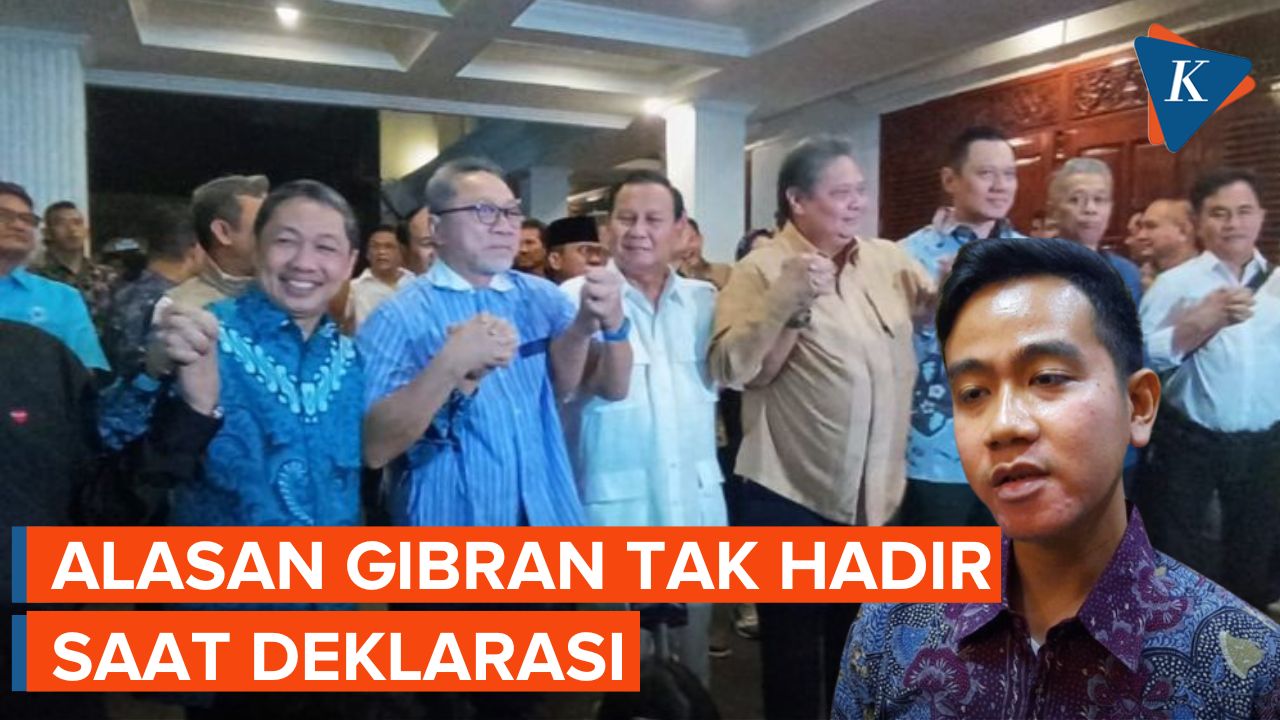 Prabowo Ungkap Alasan Gibran Tak Hadiri Deklarasi Cawapres 