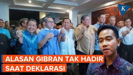 Prabowo Ungkap Alasan Gibran Tak Hadiri Deklarasi Cawapres 
