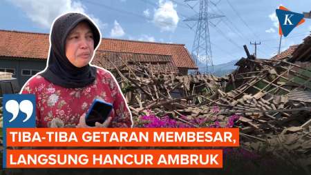 Sambil Menangis, Warga Ceritakan Detik-detik Gempa di Bandung