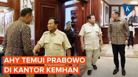 AHY Temui Prabowo di Kantor Kementerian Pertahanan, Bahas Apa?