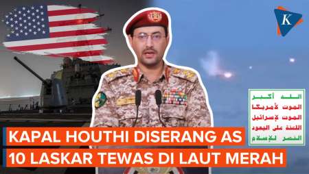 Houthi Kehilangan 10 Laskarnya Setelah Kapalnya Ditenggelamkan AS