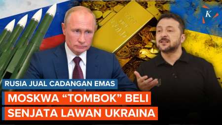Rusia Defisit Anggaran, Jual Cadangan Emas 43.500 Kilogram