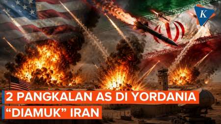 Rudal Iran dan Drone Balas AS, Bombardir 2 Pangkalan di Yordania
