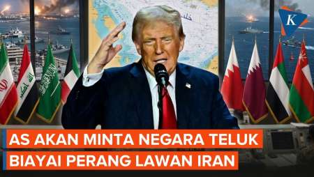 Trump Incar Negara Teluk Tanggung Biaya Perang Lawan Iran
