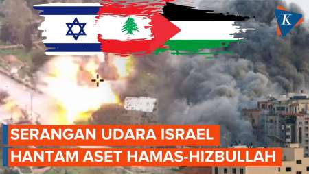 Pasukan Israel Gempur Aset Hamas dan Hizbullah lewat Serangan Udara