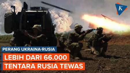 Perang Makin Sengit, Lebih dari 66.000 Tentara Rusia Tewas di Ukraina