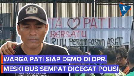 Botok Pastikan Warga Pati Siap Demo Di DPR Meski Bus Dicegat Polisi