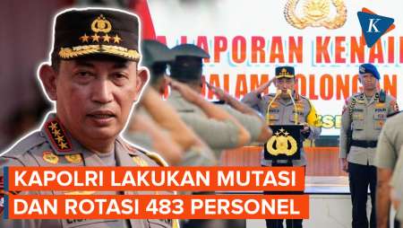 Kapolri Mutasi 483 Personel, Ada Kapolda Sulawesi Utara dan Karo Penmas Polri